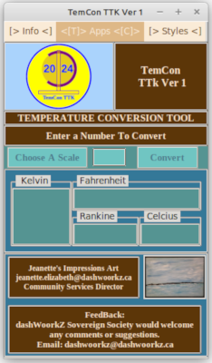 TemCon TTK Dark Home page